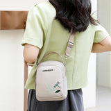 Women Nylon Shoulder Totes Embroidery Messenger Bag High Handbag Crossbody