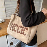 Large Capacity Tote Bags for Women Vintage Shoulder Bag