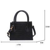 Crocodile Pattern Small Shoulder Bag for Women, Fresh and Stylish Design