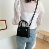 Crocodile Pattern Small Shoulder Bag for Women, Fresh and Stylish Design