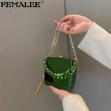 Women PVC Wedding Clutch Bag Evening Purse Acrylic Party Shoulder Bag