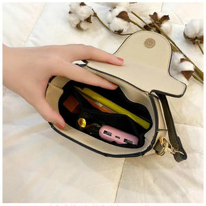 Small Fresh Diagonal Shoulder Bucket Bag for Autumn and Winter