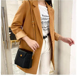 Small Fresh Diagonal Shoulder Bucket Bag for Autumn and Winter