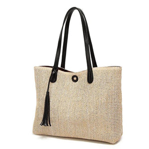 Arrive Women's Straw Large Tote Shoulder Bag Tassel Handbag B149