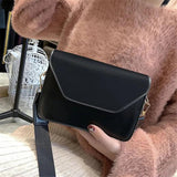 Small Square Bag Women's PU Leather Shoulder Bag