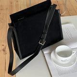 Matte Leather Square Shoulder Bags for Women Ladies Crossbody Messenger Bag