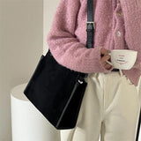 Matte Leather Square Shoulder Bags for Women Ladies Crossbody Messenger Bag