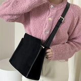 Matte Leather Square Shoulder Bags for Women Ladies Crossbody Messenger Bag