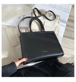 High Women Lady Single Shoulder Crossbody Leather Briefcase Top Grip Handle Bag