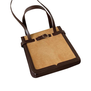 Vintage Women Faux Suede Shoulder Bag Soft Leather Ladies Messenger Bag