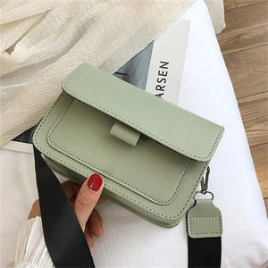 Vintage Double Compartments Lock Shoulder Bag for Women