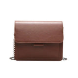 Vintage Double Compartments Lock Shoulder Bag for Women