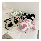 Large Plush Shoulder Bag for Women, Autumn/Winter Handbag