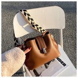 PU Leather Bucket Crossbody Bag For Women Shoulder Handbags