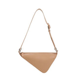 Women Small Shoulder Bags Triangle Handbag PU Leather Tote Chain Underarm Bag