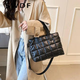 SWDF Shoulder Messenger Bags for Women Winter Crossbody Tote Bags Female