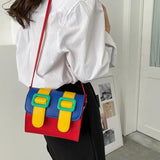 Mini PU Leather Crossbody Bags For Women Spring Travel Shoulder Bag Tote