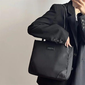 Large Capacity Women's Tote Shoulder Bags Solid Ladies Daily Commuting Underarm