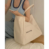 Large Canvas Women's Tote Handbags for Ladies Shopping Bag