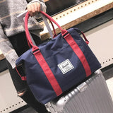 Women Leisure Canvas Travel Bag Large Capacity Waterproof Tote Handbag