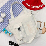 Canvas Shoulder Crossbody Bag for Women Soft Handbag