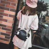Red Crab PU Leather Crossbody Shoulder Bag