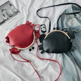 Red Crab PU Leather Crossbody Shoulder Bag