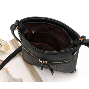 Women Messenger Bag Leather Crossbody Satchel Retro Handbag Purse
