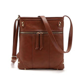 Women Messenger Bag Leather Crossbody Satchel Retro Handbag Purse