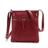 Women Messenger Bag Leather Crossbody Satchel Retro Handbag Purse