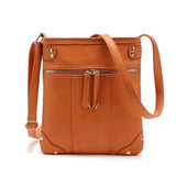 Women Messenger Bag Leather Crossbody Satchel Retro Handbag Purse