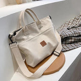 Canvas Crossbody Bag For Women Large-capacity Shoulder Handbag