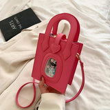 Spring High Women's Handbag Solid Cartoon Crossbody Bag