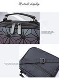 Geometric Purse Holographic Handbag Satchel Wallet Clutch Totes Bags for Women