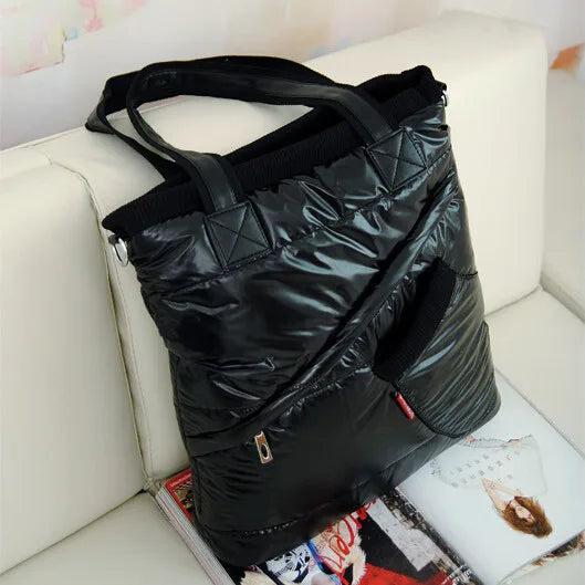 Cotton Warm Hand Bag Winter Bags Women Shoulder Bag