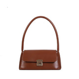 Retro Women Shoulder Bags Flap Leather Crossbody Bags Underarm Bag