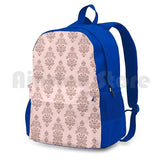 Rose Haunted Mansion Wallpaper Carving Hiking Backpack