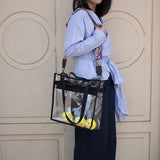 Summer PVC Clear Handbag Large Size Beach Tote Shoulder Bag