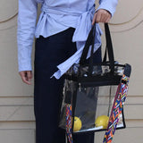 Summer PVC Clear Handbag Large Size Beach Tote Shoulder Bag