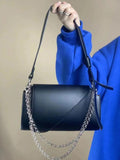 Women's Chain Underarm Bag PU Leather Ladies Shoulder Messenger Bags
