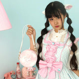 Japanese Unicorn Small Round Handbag Messenger Bag Mini Lolita Girl Shoulder Bag