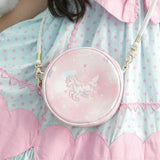 Japanese Unicorn Small Round Handbag Messenger Bag Mini Lolita Girl Shoulder Bag