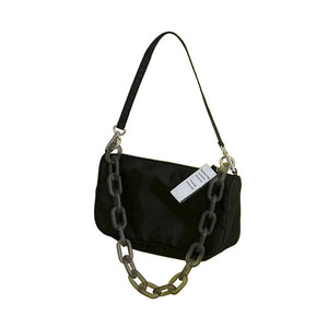 Canvas Shoulder Bag Chain Handbag Large Capacity Casual Single Shoulder Bag