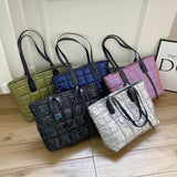 Winter Space Pad Cotton Down Bag for Women Shoulder Bags