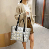 Winter Space Pad Cotton Down Bag for Women Shoulder Bags