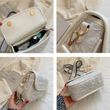 Vintage Plaid Flap Shoulder Bags Women Stylish Texture Office Lady Temperament U