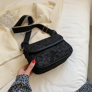 Vintage Plaid Flap Shoulder Bags Women Stylish Texture Office Lady Temperament U