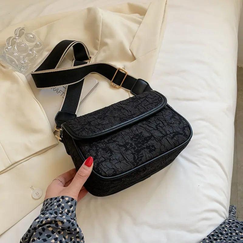 Vintage Plaid Flap Shoulder Bags Women Stylish Texture Office Lady Temperament U