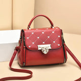Autumn Rhombus One-shoulder Small Square Bag Women