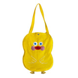 Women Cartoon Canvas Shoulder Bag Large-Capacity Student Handbag